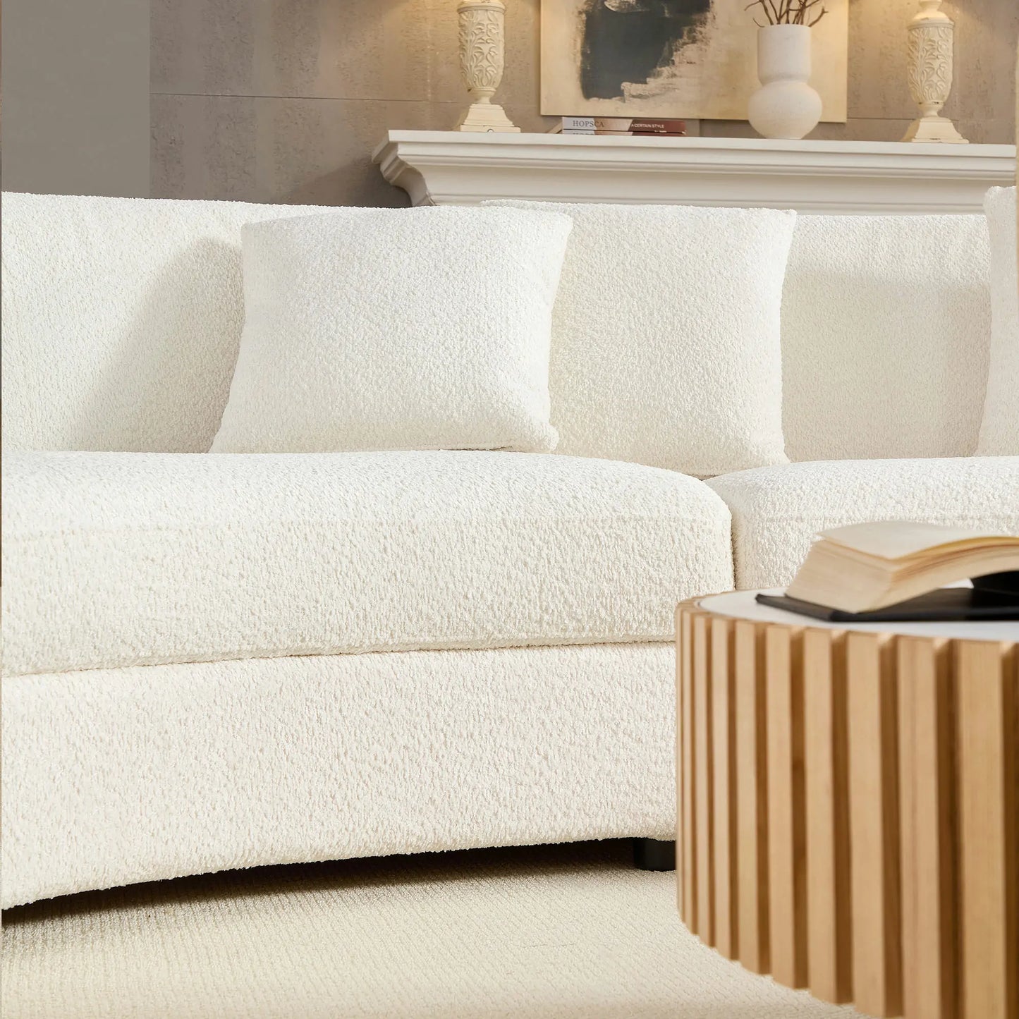 Cloud Curve 2PCs set	Classic Curved Tight Back Sofa for Living Room