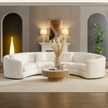 Cloud Curve 2PCs set	Classic Curved Tight Back Sofa for Living Room