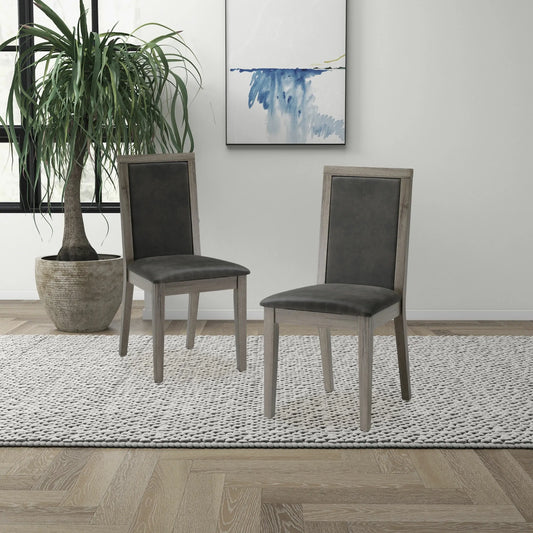 Dining Chairs Set of 2 Wood Dining Room Chair with MDF + sponge Back