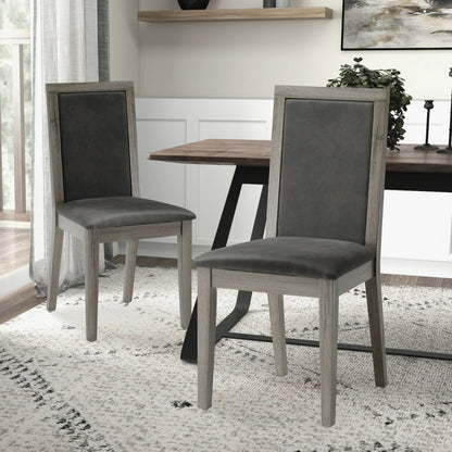 Dining Chairs Set of 2 Wood Dining Room Chair with MDF + sponge Back