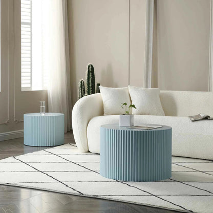 Nesting Table Set of 2, MDF Coffee Table set