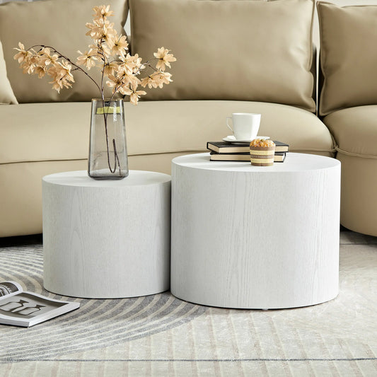 MDF with veneer coffee table set of 2