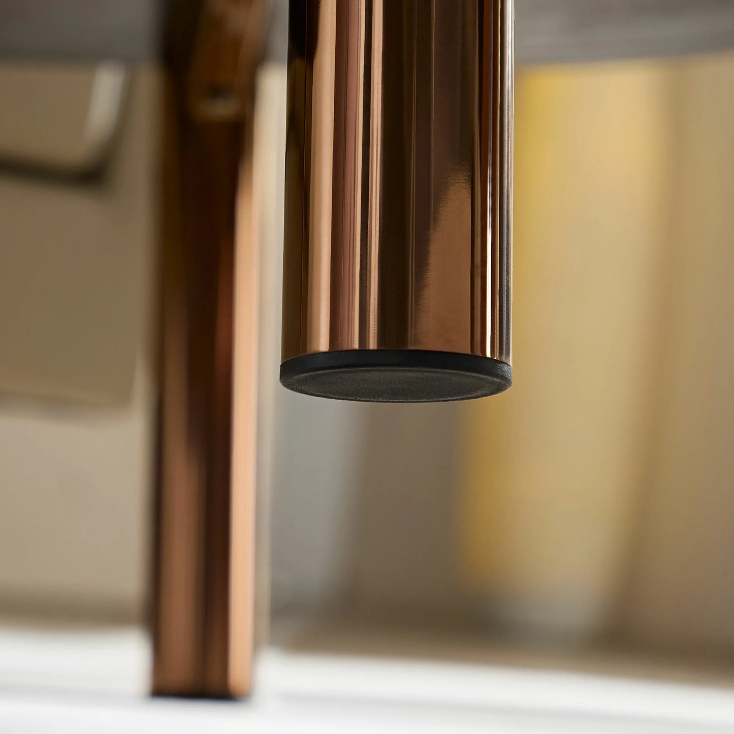 Modern Coffee Table with Gold Frame & Faux Marble Top