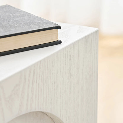 Mid-Century Modern Side Table Set - Space-Saving MDF End Tables