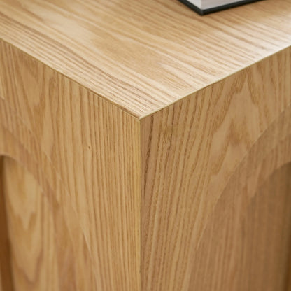 Mid-Century Modern Side Table Set - Space-Saving MDF End Tables