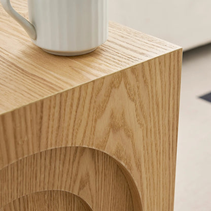 Mid-Century Modern Side Table Set - Space-Saving MDF End Tables