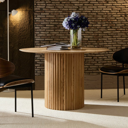 46.45 inch MDF Round Dinner Tables Mid-Century Modern Table