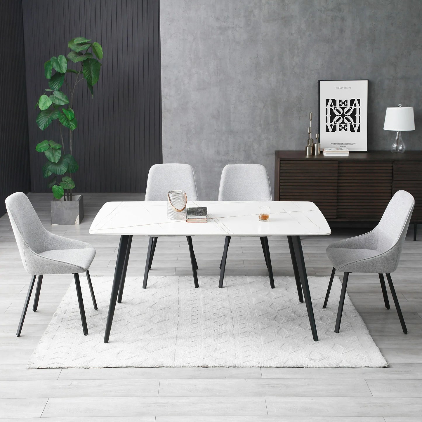 Mid-Century Modern Sideboard Buffet & TV Stand Combo