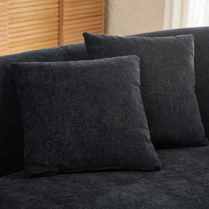 125.98" Modern Curved Sofa with Elegant Love Heart Design