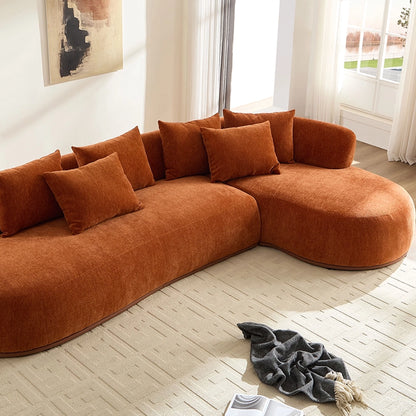 134.63" L-Shape Sectional Sofa w/ Left & Right Facing Chaise