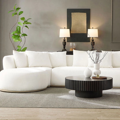 134.63" L-Shape Sectional Sofa w/ Left & Right Facing Chaise