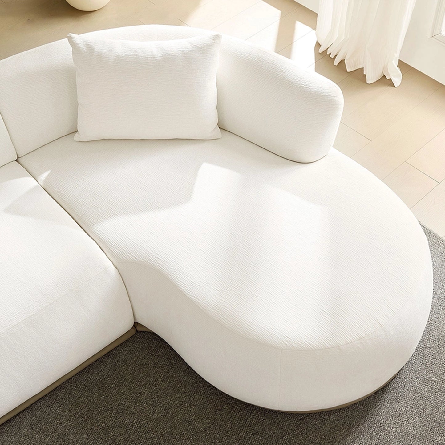 134.63" L-Shape Sectional Sofa w/ Left & Right Facing Chaise