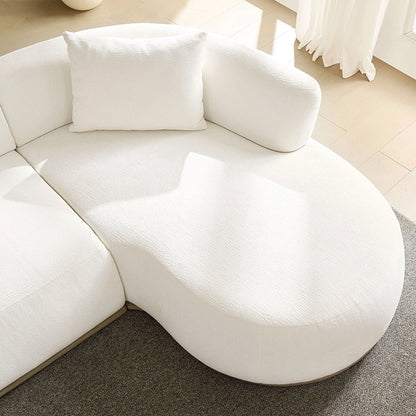 134.63" L-Shape Sectional Sofa w/ Left & Right Facing Chaise