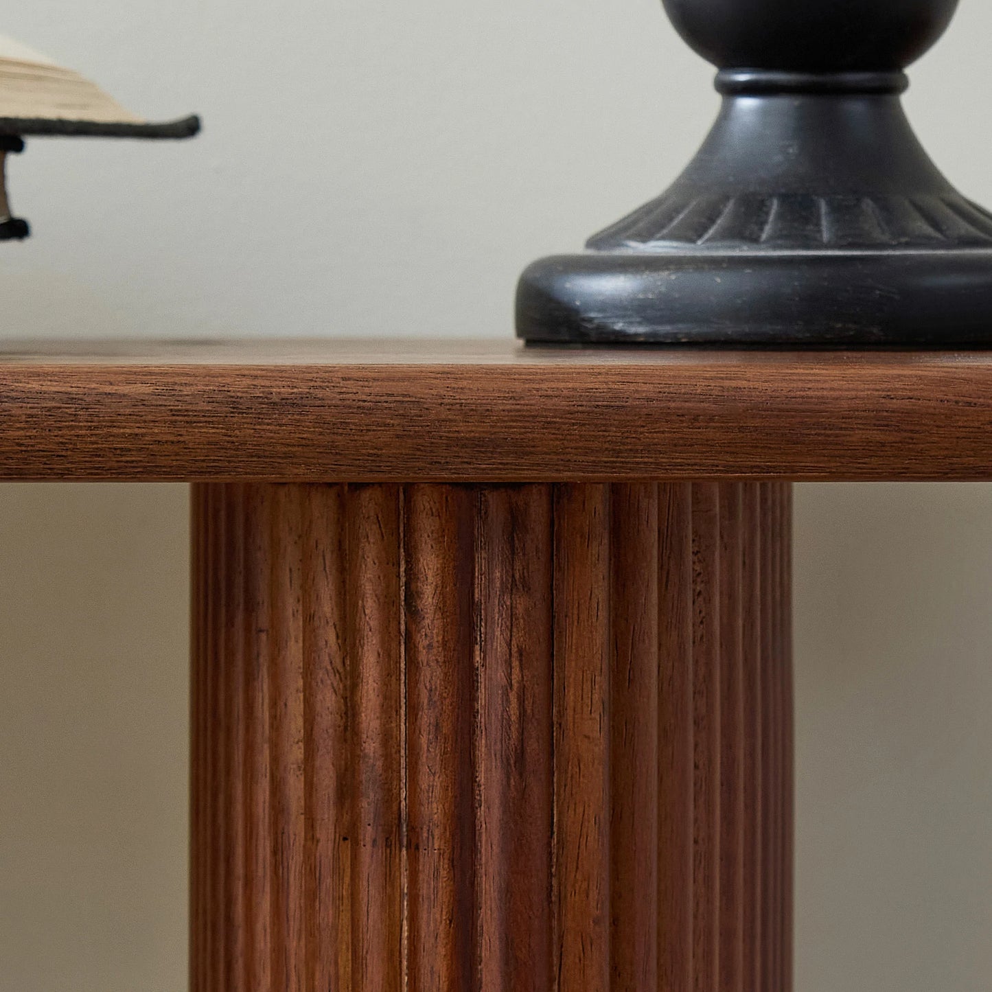 59.1" Narrow Entryway Table with Stainless Steel Legs - Black