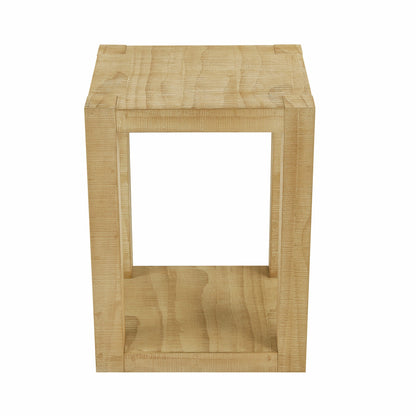 Modern End Table for Living Room, Bedroom, Apartment, Rectangular MDF Coffee Table