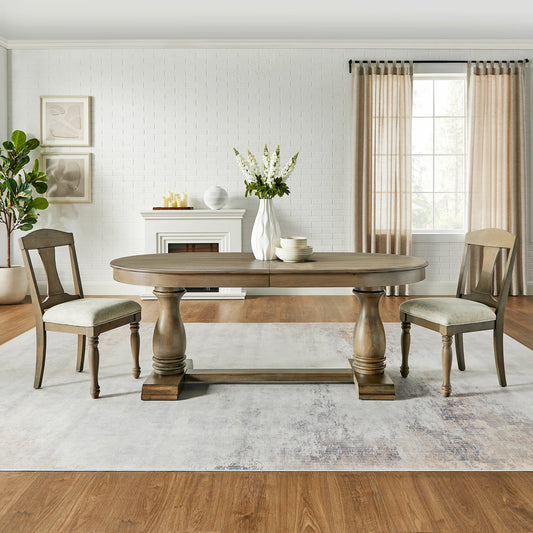 94.06" Extendable Wood Dining Table for 8 - Mid Century Modern