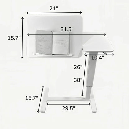 Rolling Laptop Desk – Height Adjustable, Tilting Tray