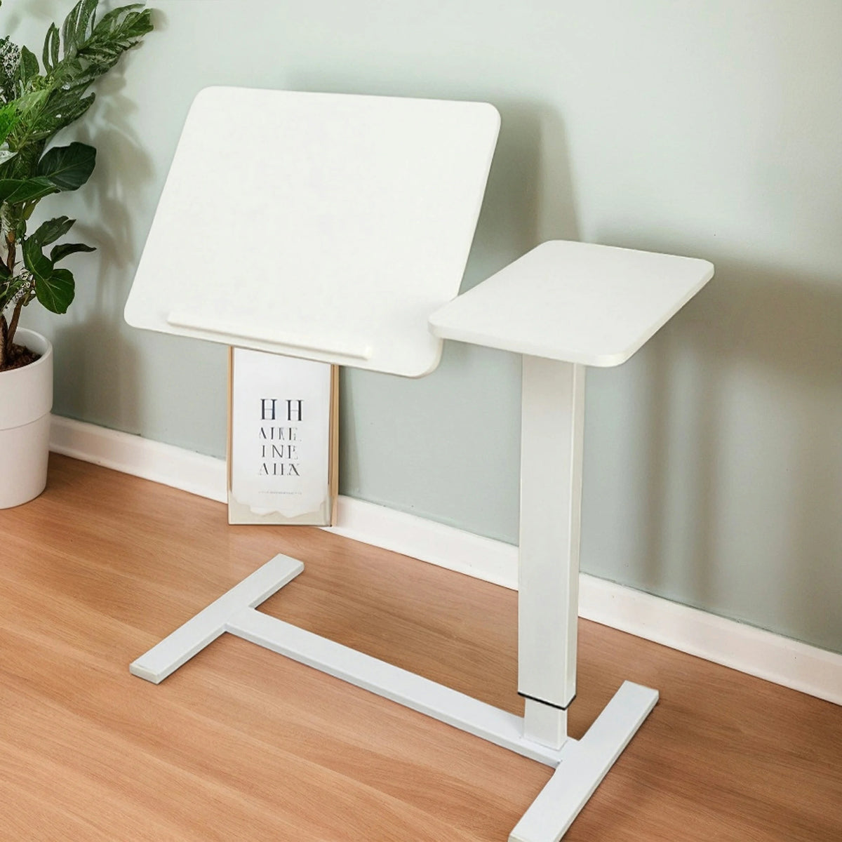 Rolling Laptop Desk – Height Adjustable, Tilting Tray