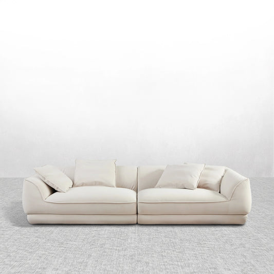 110.22“ Sailboat Sofa Modular Design with Removable Pillowcases & Solid Wood Frame