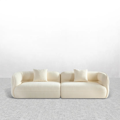 110.24" Dune sectional sofa, durable fabric, solid wood frame, high density sponge filler