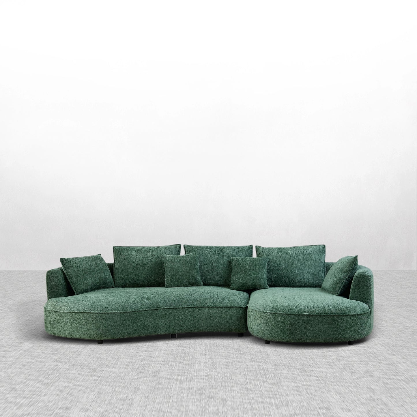 Arc Island Oversized Curved Sectional Sofa with Left & Right Facing Chaise