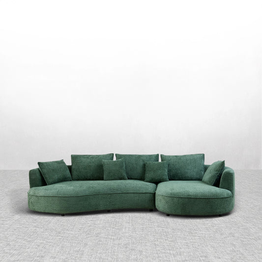 Arc Island Oversized Curved Sectional Sofa with Left & Right Facing Chaise