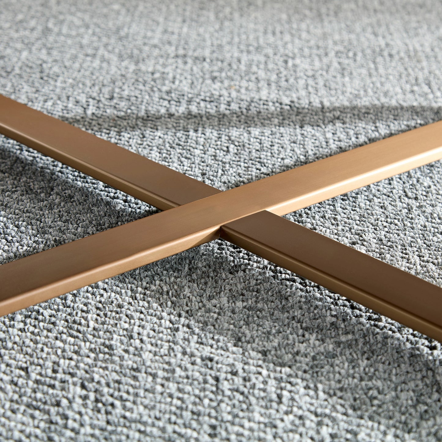 Modern Handcrafted 31.5" Round Drum Coffee Table with Stainless Steel Pedestal