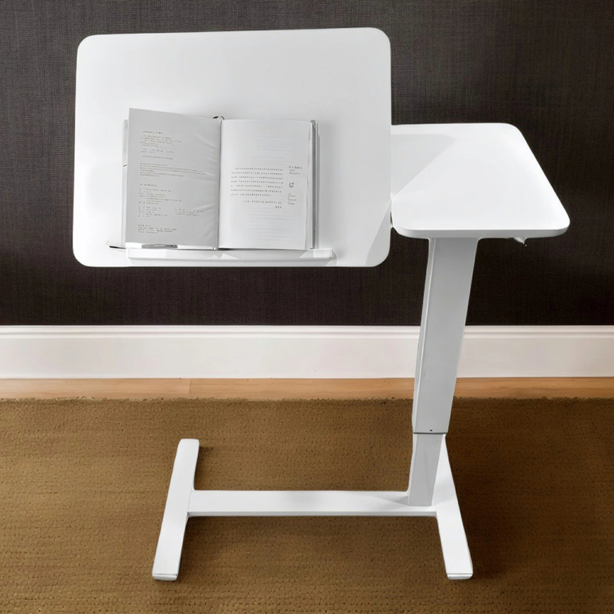 Rolling Laptop Desk – Height Adjustable, Tilting Tray