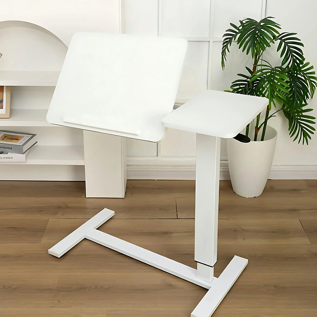 Rolling Laptop Desk – Height Adjustable, Tilting Tray