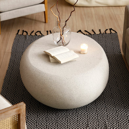 43“ Vintage Elliptical Fiberglass Coffee Table