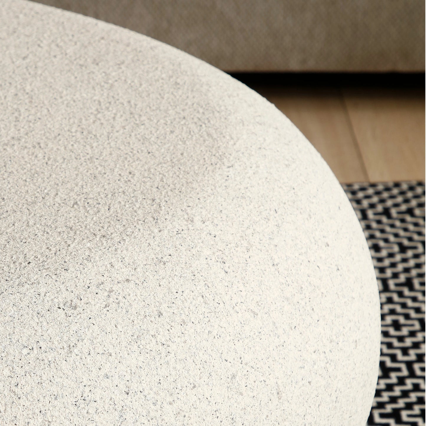 43“ Vintage Elliptical Fiberglass Coffee Table