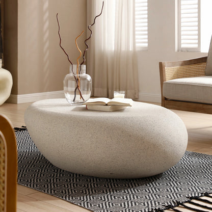 43“ Vintage Elliptical Fiberglass Coffee Table