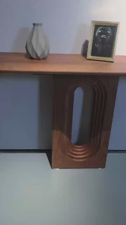 47.24" Modern Entryway Console Table with Unique Loopback Design