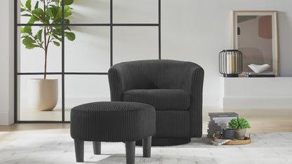 Swivel Accent Chair 360° Comfy Recliner Corduroy Arm Chair