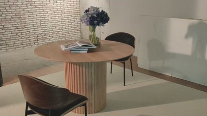 46.45 inch MDF Round Dinner Tables Mid-Century Modern Table