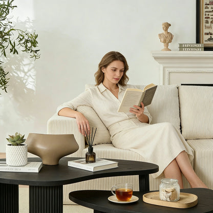 Irregular Seashell Shape Coffee Table Set