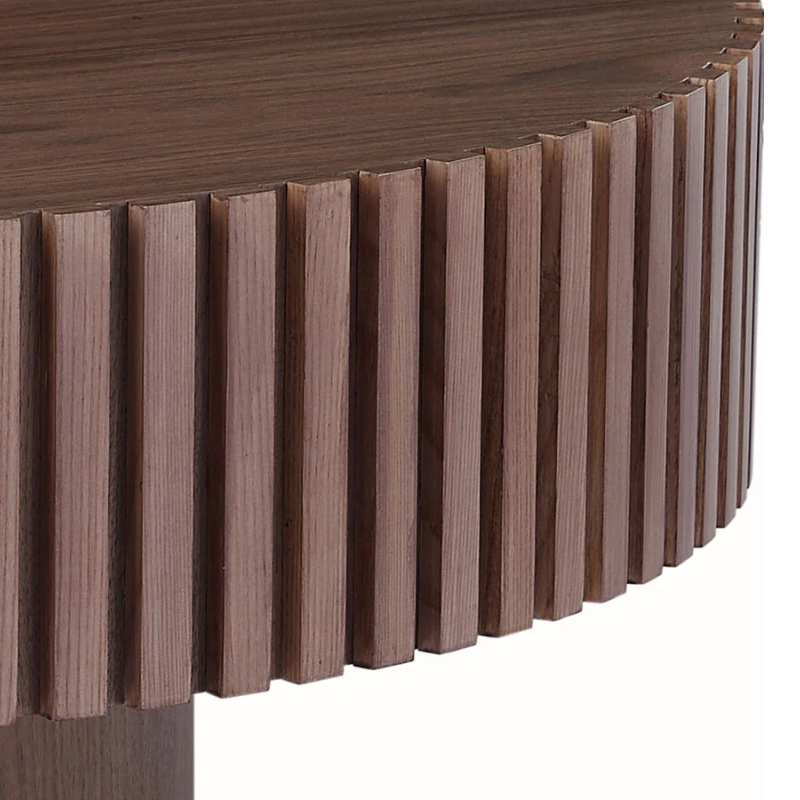 Modern Drum Coffee Table for Living Room Center Table